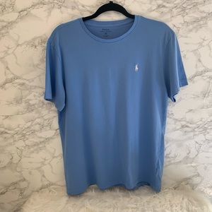 POLO—BABY BLUE TEE SHIRT—MENS MEDIUM